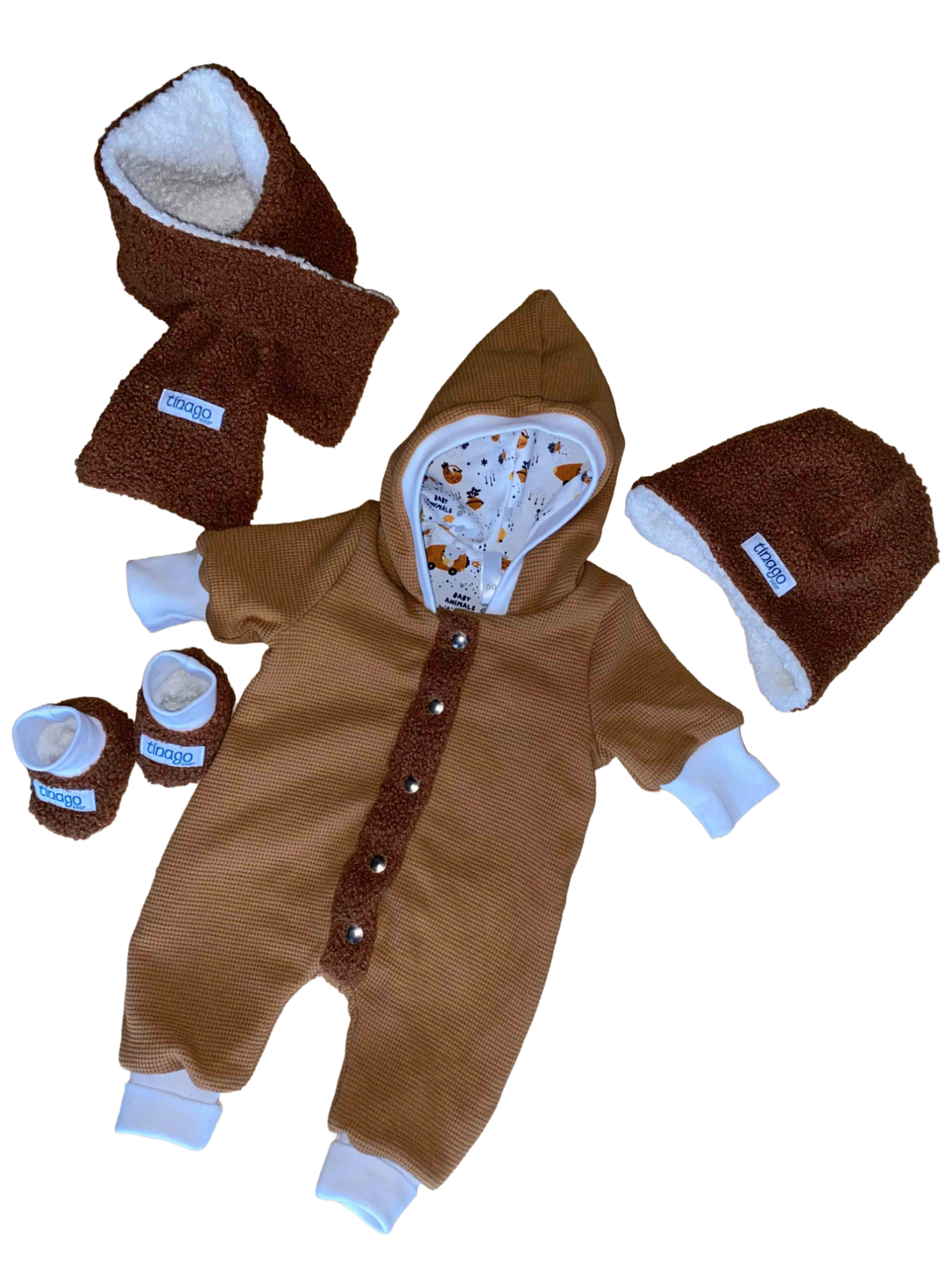 Set Overall ockerfarbig Gr. 50