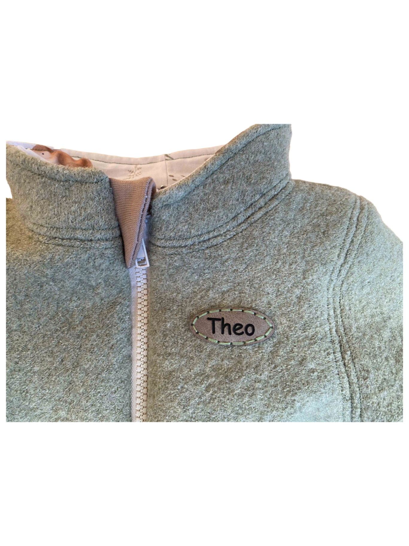 Walkjacke mit Waldtieren / personalisiert